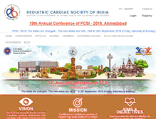 Tablet Screenshot of pedicardiacsocietyofindia.com